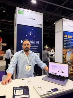 Lo stand di Hatchio al Dubai AI Festival 2026