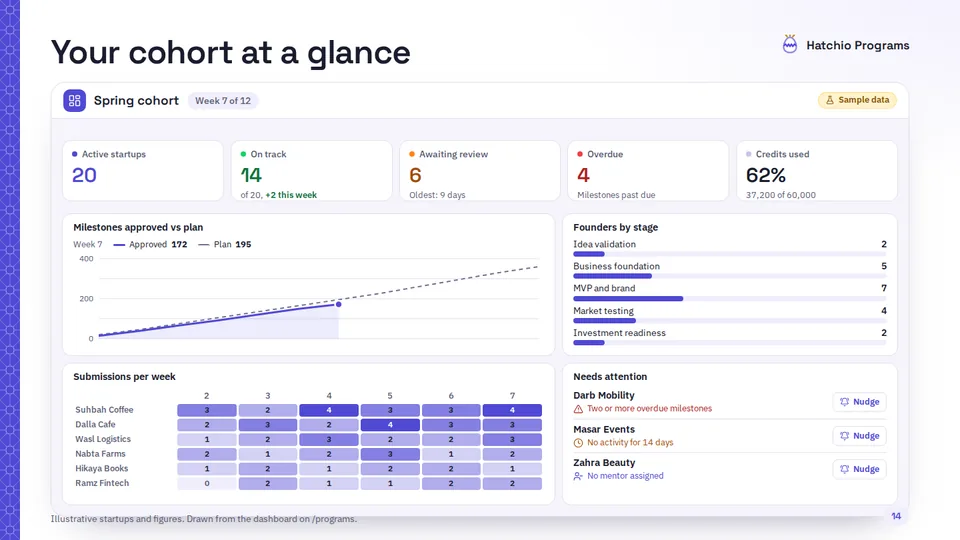 Slide 14 di 18: The live dashboard