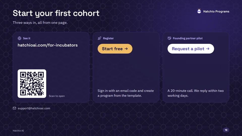 Slide 18 di 18: How to start